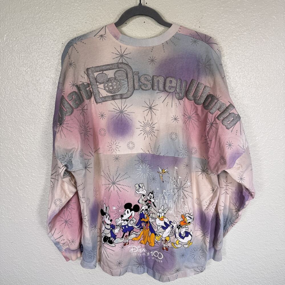 Disney Pastel Tie-Dye Character Sweatshirt - Pink, Purple, Blue